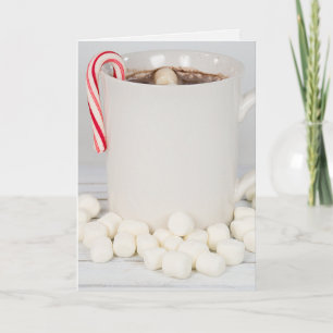 Hett Kakaojul Candy cane Helgkort