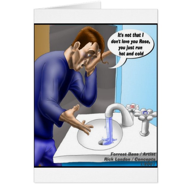 Hett Kall RelationshipFunny Gifts & Collectibles Hälsningskort (Framsidan)