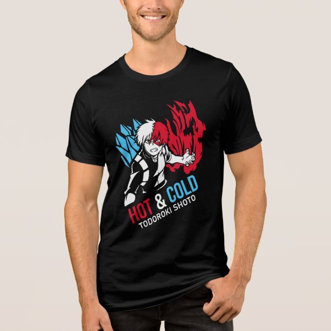 "Hett & Kall - Todoroki Shoto Tee" T Shirt (Framsida)