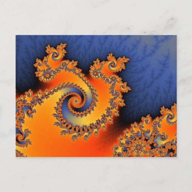 Hett Kall: Twirl-vykort med tre trådar Vykort (Framsida)