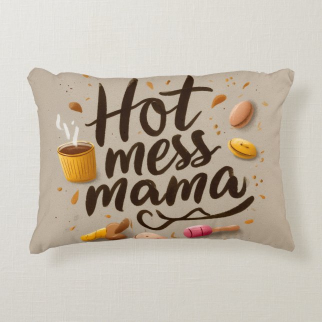 hett kaos mamma_accent kudde (Framsidan)
