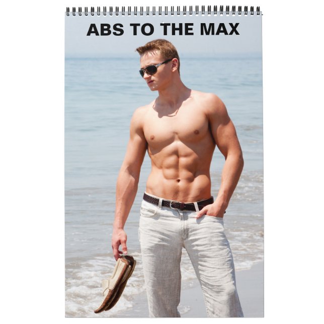 Hett Killar Abs Max Sexy Shirtless Musculary Manar Kalender (Omslag)
