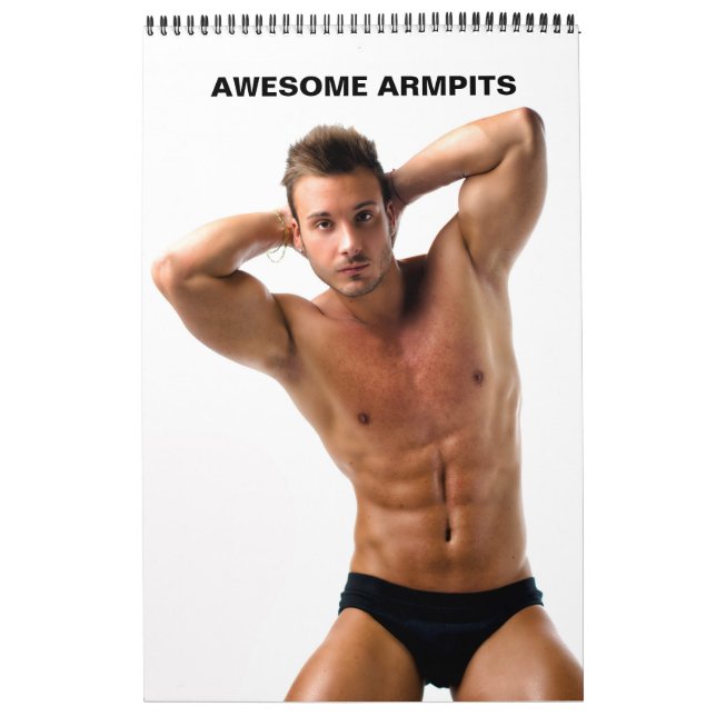 Hett Killar Fantastisk Armpits Sexy Shirtless Musc Kalender (Omslag)