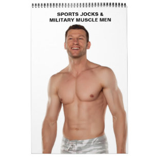 Hett Killar Sports Jocks Shirtless Milisation Musc Kalender