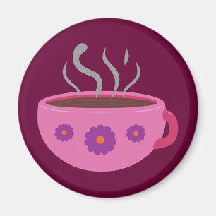 Hett Kopp i kaffe Magnet