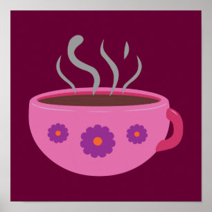 Hett Kopp i kaffe Poster