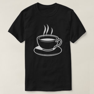 Hett Kopp i kaffe - svart T Shirt