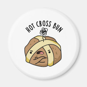 Hett Kor Bun Funny Food Pun Magnet