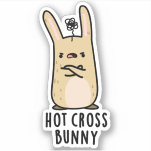 Hett Kor Bunny Funny Arg Rabbit Pun Klistermärken