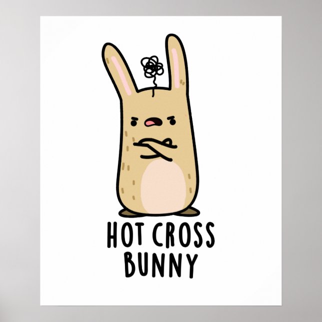 Hett Kor Bunny Funny Arg Rabbit Pun Poster (Framsidan)