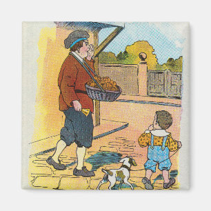 Hett-kor Buns, Mor Goose Nursery Rhyme Bild Magnet