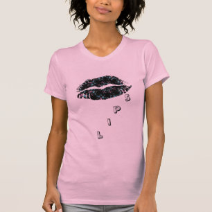 Hett Läppar Dam AA-Sleeve T-shirt