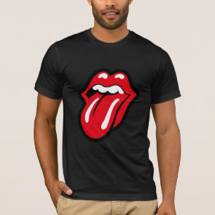 Hett Läppar hylla Shirt T