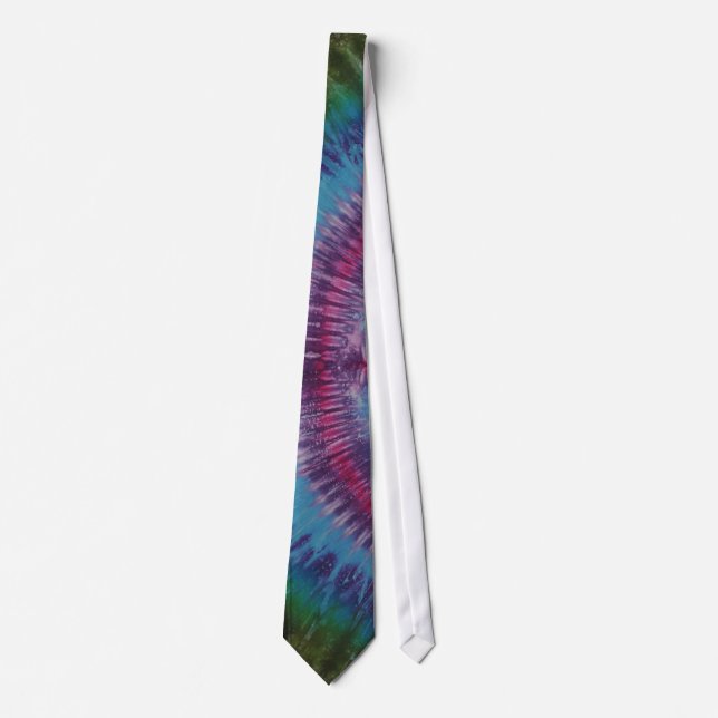 Hett Lila Tie Dye Necktie Slips (Framsida)