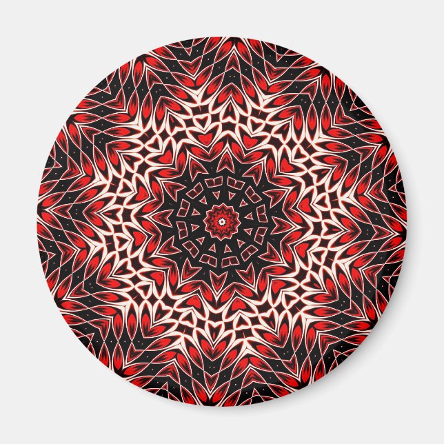 Hett Löv Kaleidoscope Magnet (Framsidan)