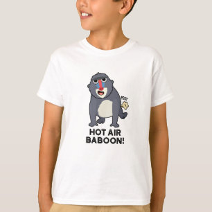 Hett Luft Baboon Funny Farting Monkey Pun T Shirt