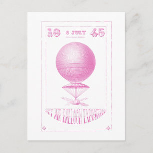 Hett Luft Ballon Steampunk-vykort Vykort
