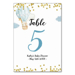 Hett luft-ballongen Jungle animals Modern Bordsnum Bordsnummer