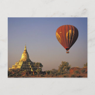 Hett-luft Balloon and Shwesandaw Temple, Bagan Vykort