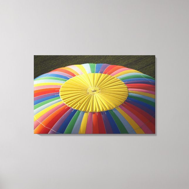 Hett-luft Balloon, nära Methven, Canterbury 2 Canvastryck (Framsida)