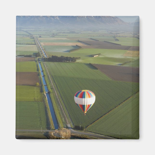 Hett-luft Balloon, nära Methven, Canterbury Magnet (Framsidan)