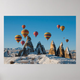 Hett Luft Ballooning i Cappadocia Poster