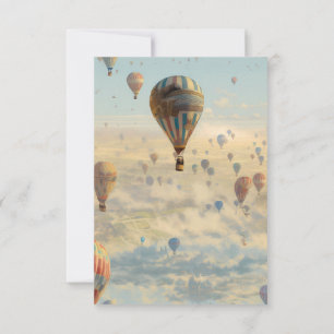 Hett Luft Baloon Design Tack Kort