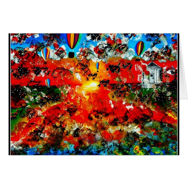 Hett Luft Hälsningskort (Framsidan Horizontal)