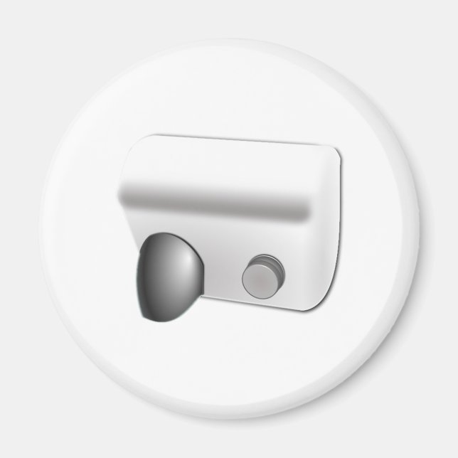 Hett Luft Hand Dryer Magnet (Framsidan)