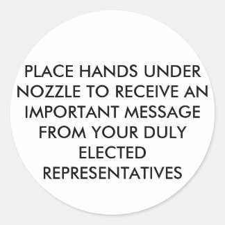 HETT-LUFT HAND-DRYER RUNT KLISTERMÄRKE