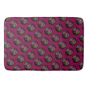 Hett Magenta Gräsmatta Bowls, Memory Foam Bath Mat Badrumsmatta