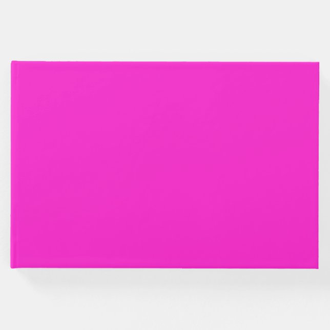 Hett Magenta Solid Färg Gästböcker (Framsida)