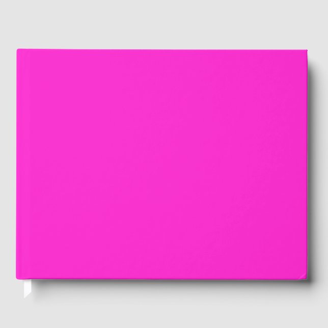 Hett Magenta Solid Färg Gästböcker (Framsida)
