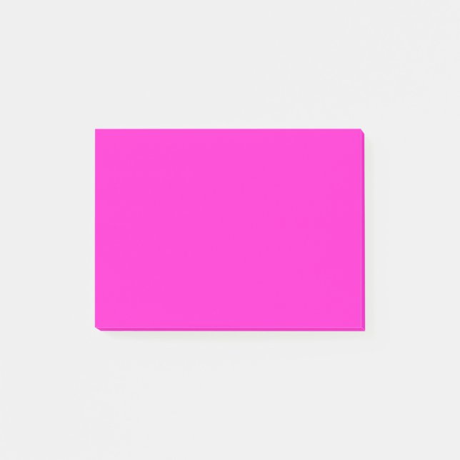 Hett Magenta Solid Färg Post-it Block (Framsida)