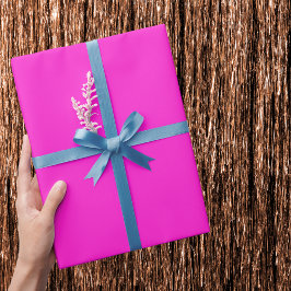 Hett Magenta Solid Färg Presentpapper