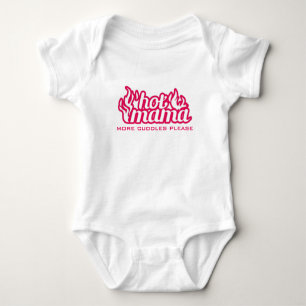 Hett mamma mer cudddlar, snälla baby roper t shirt
