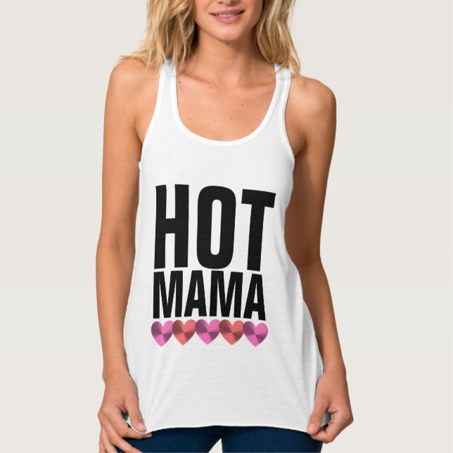 HETT MAMMA T-Shirts och Tanktop Linne Med Racerback (Framsida)
