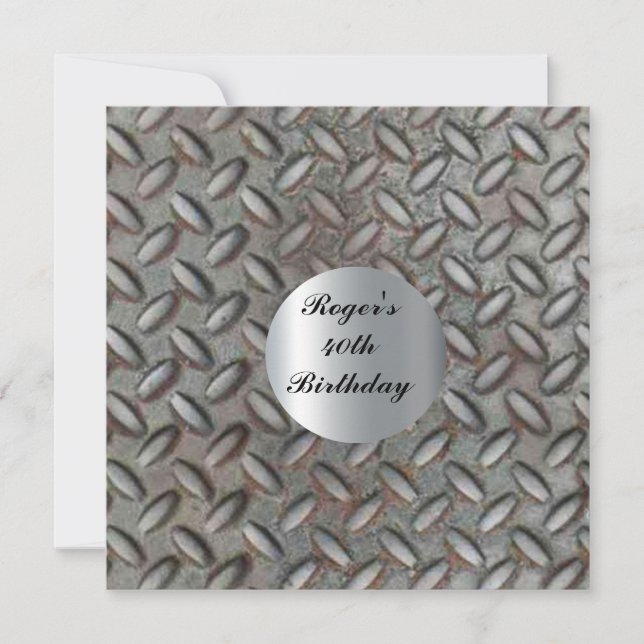 Hett Man 40:e födelsedagsinbjudan Inbjudningar (Framsida)