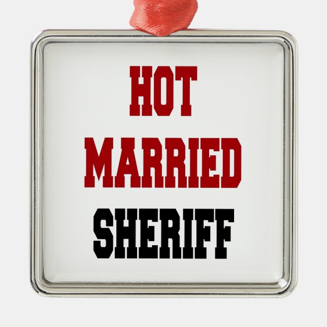 Hett Married sheriff Julgransprydnad Metall (Framsidan)