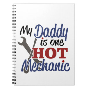 Hett Mechanic Pappa Anteckningsbok