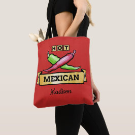 Hett Mexikanskt eget namn tote bags Tygkasse
