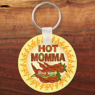 Hett Momma anpassningsbar Nyckelring