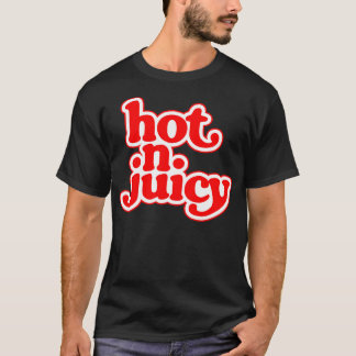 Hett N Juicy 70s hamburger cheeseburger fast mat T Shirt