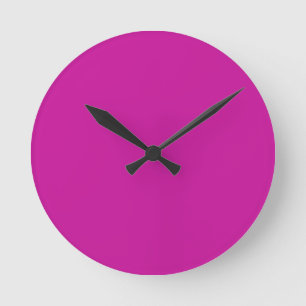 Hett Neon Rosa Clock Rund Klocka