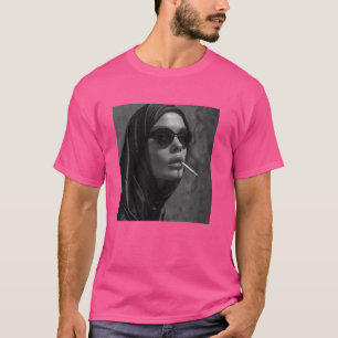 Hett nun röker cigarett, Rebellious nun T Shirt
