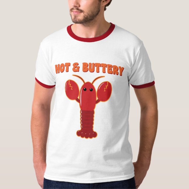 Hett och batterilobster tee shirt (Framsida)