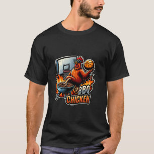 HETT OCH COOLA BQ CHICKEN PLAYY BASKETBALL T Shir Shirt