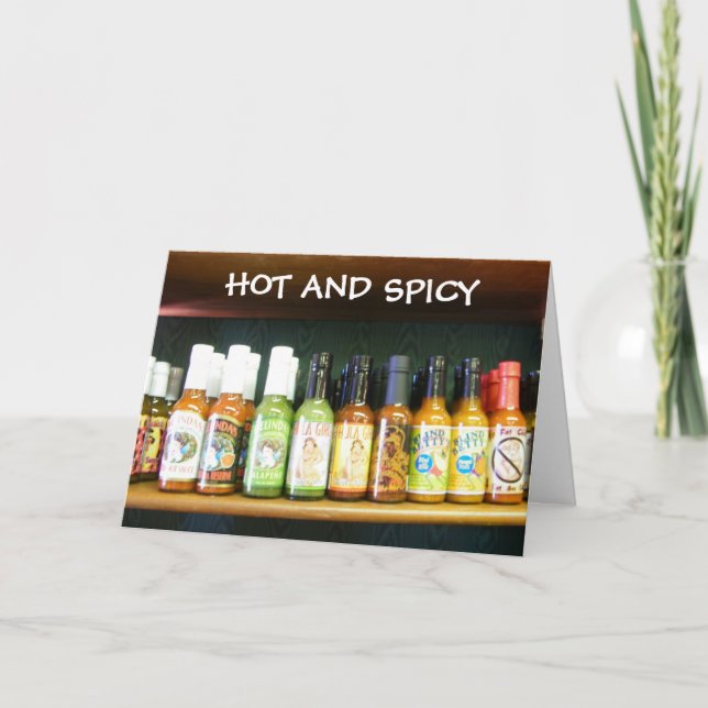"HETT OCH SPICI" SPICK DU UPP MITT LIV! HELGKORT (Framsida)