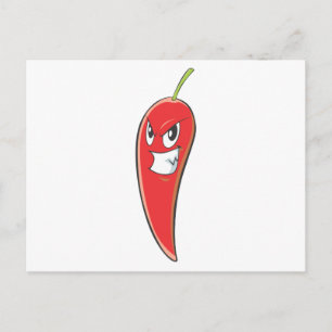 Hett och spicy Red Chili Pepper Vykort