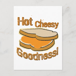 Hett Ost Godhet Grilled Cheese Sandwich Vykort